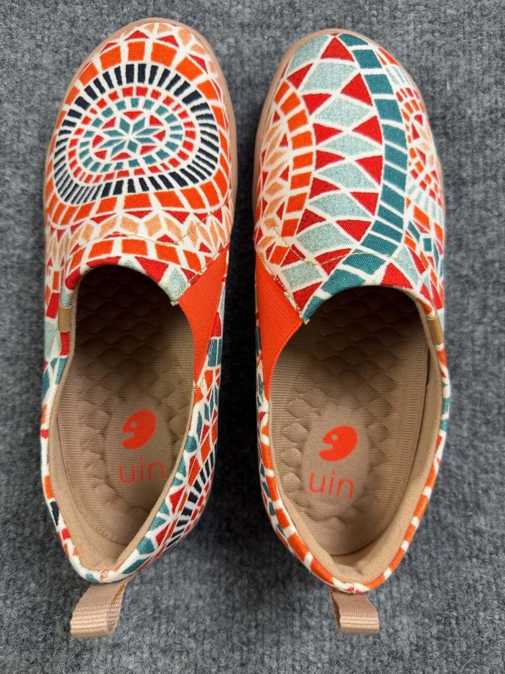 UIN Sunshine in Morocco Toledo Canvas Slip On Travel Shoes Womens 6.5